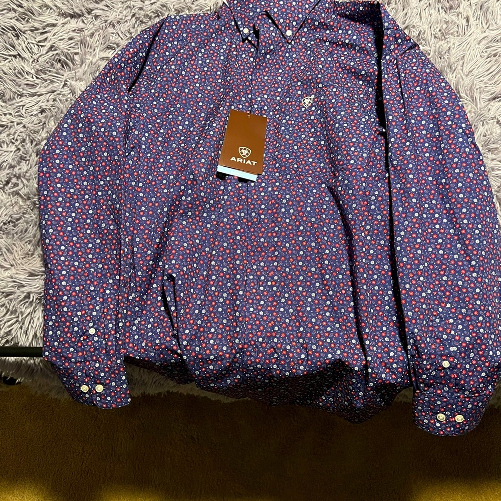 Ariat Dress Shirt, Paisley NWT